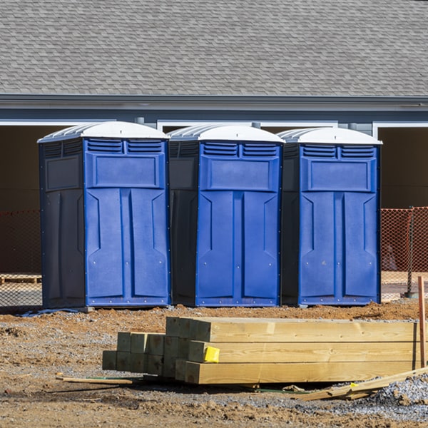 are there any restrictions on where i can place the porta potties during my rental period in Wakefield